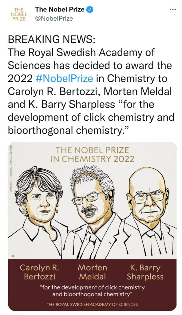 Nobel Prize In Chemistry 2022 - Bodhi Bloom