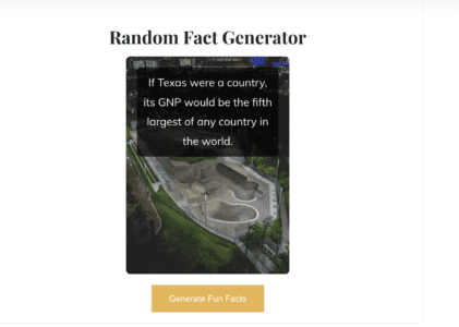 Random Fact Generator : Best Fun Fact Generator