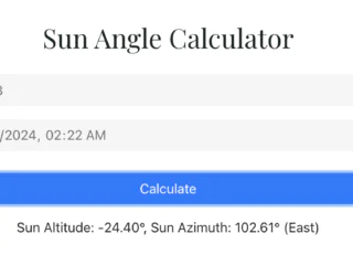 Sun Angle Calculator